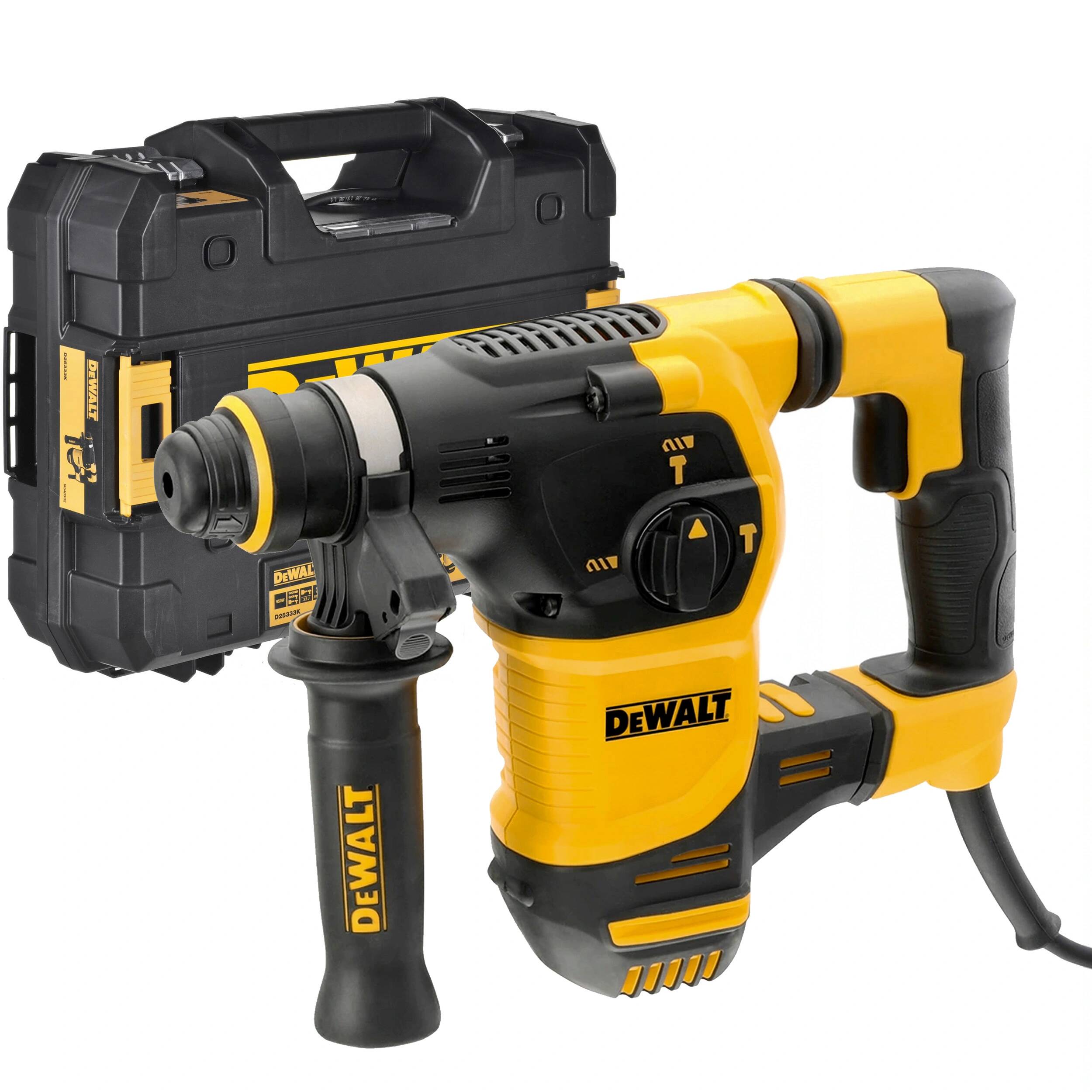 DeWalt Młotowiertarka DeWalt D25334K + Uchwyt + Walizka - Młotowiertarki