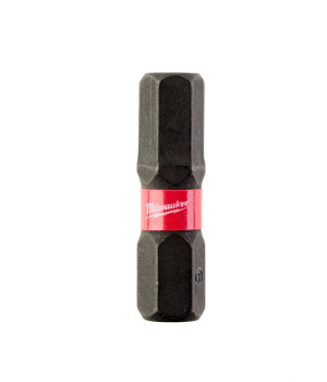Hex 6mm Bit 25mm Milwaukee Shockwave 2szt.