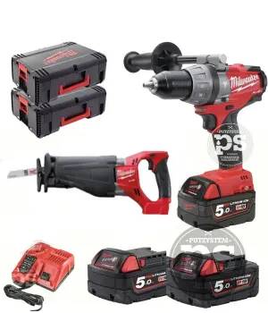 Milwaukee M18 FPD + M18 CSX + ładowarka + 3 x aku Zestaw