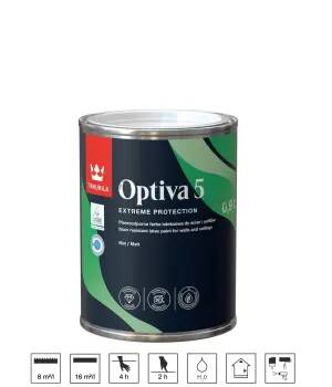 Optiva 5 farba lateksowa 1 klasa 0.9l [C] Tikkurila
