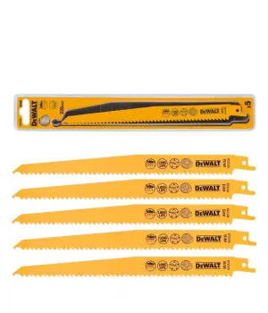 Brzeszczoty drewno 228mm 5szt DT2349 Dewalt piły szablastej drewno