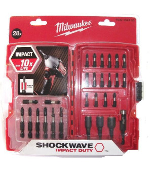 Zestaw nasadek magnetycznych i bitów Shockwave (28szt) Milwaukee