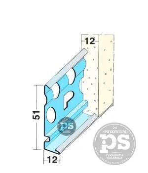 Profil zakończeniowy + okapnik 3m/14mm