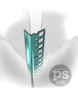 Półnarożnik aluminiowy szpachlowy 3m