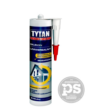 Silikon uniwersalny biały 310ml TYTAN