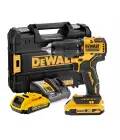 DeWalt Wiertarko-Wkrętarka Udar DeWalt DCD709L2T 65Nm 18V 2-biegowa 2x3.0Ah