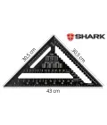 Shark Przymiar dekarski 30cm kątownik ciesielski - zdjecie nr 1