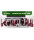 Shark Zestaw 10szt koronek diamentowych M14 do gresu w walizce + Adapter Shark - zdjecie nr 1