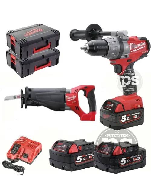  Milwaukee M18 FPD + M18 CSX + ładowarka + 3 x aku Zestaw