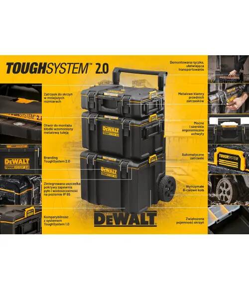 DeWalt Zestaw 3 skrzyń z kółkami DeWalt DWST83402-1 - zdjecie nr 1