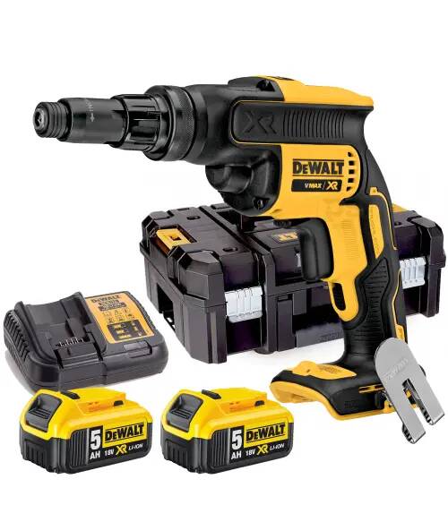 DeWalt Wkrętarka płyt gk - farmerów DCF622P2 18V  2x5,0Ah + kufer