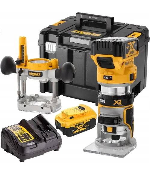 DeWalt Frezarka Górnowrzecionowa 18V LI-ION 2x5Ah DeWalt DCW604P2 