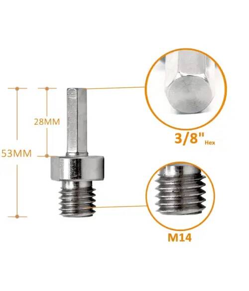 Shark Adapter M14 do wkrętarki i wiertarki HEX 3/8 - zdjecie nr 1