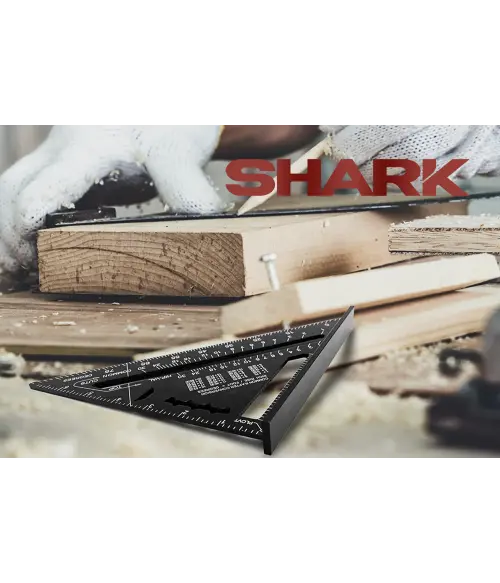Shark Przymiar dekarski 18cm Kątownik stolarski ciesielski - zdjecie nr 3