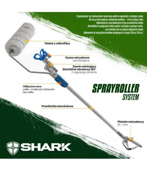 Shark Zestaw malarski SprayRoller Shark 125cm - zdjecie nr 1