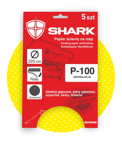Shark Papier Ścierny Shark P100 225mm 5 szt.