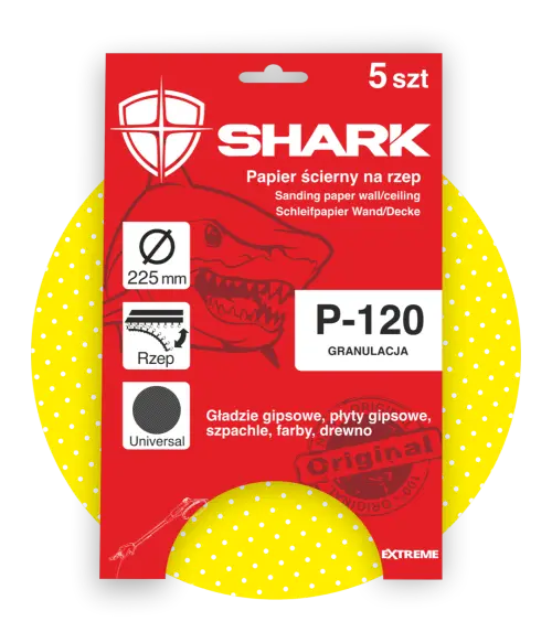 Shark Papier Ścierny Shark P120 225mm 5 szt.