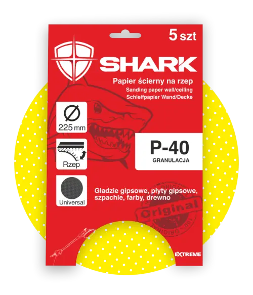 Shark Papier Ścierny Shark P40 225mm 5 szt.